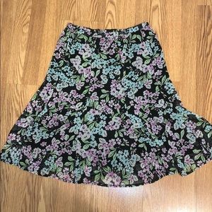 floral skirt